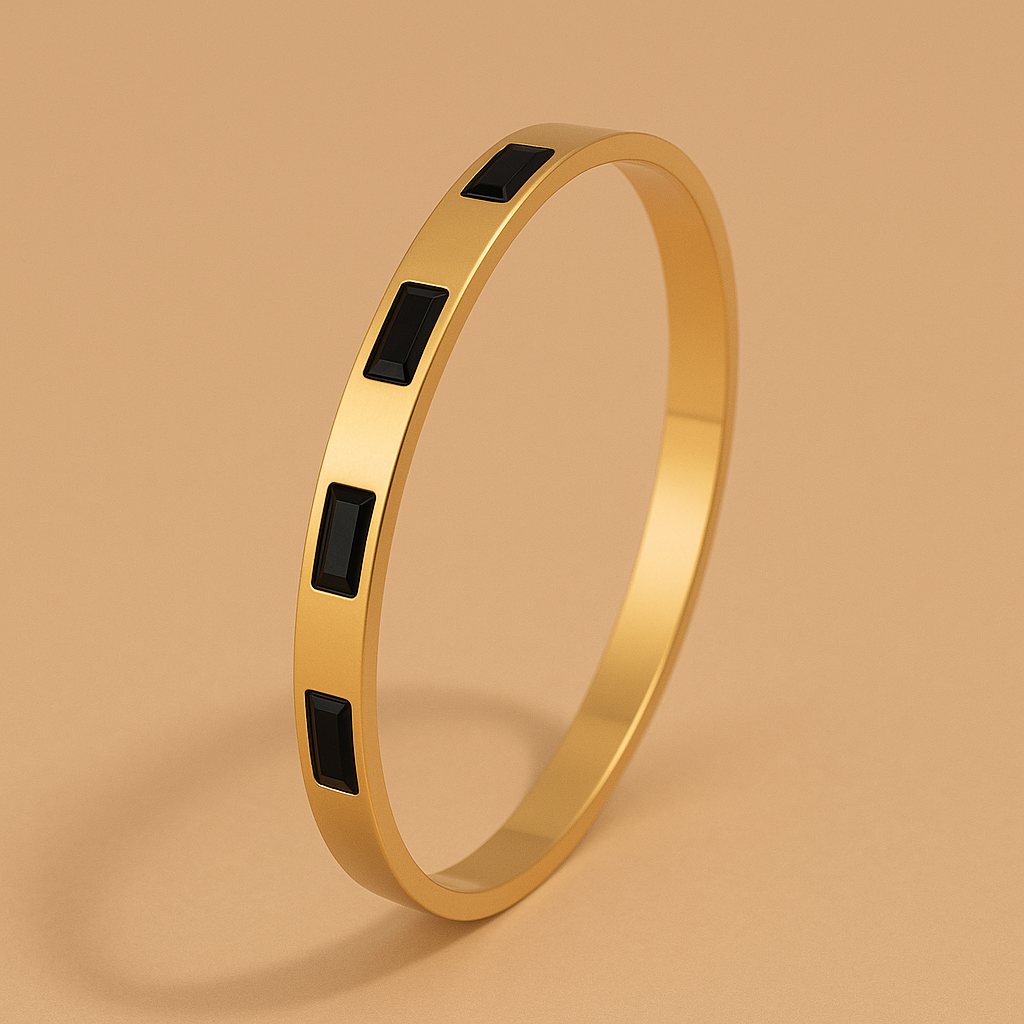 Renata Scarlatti | Green Gem Bracelet in 16k Gold