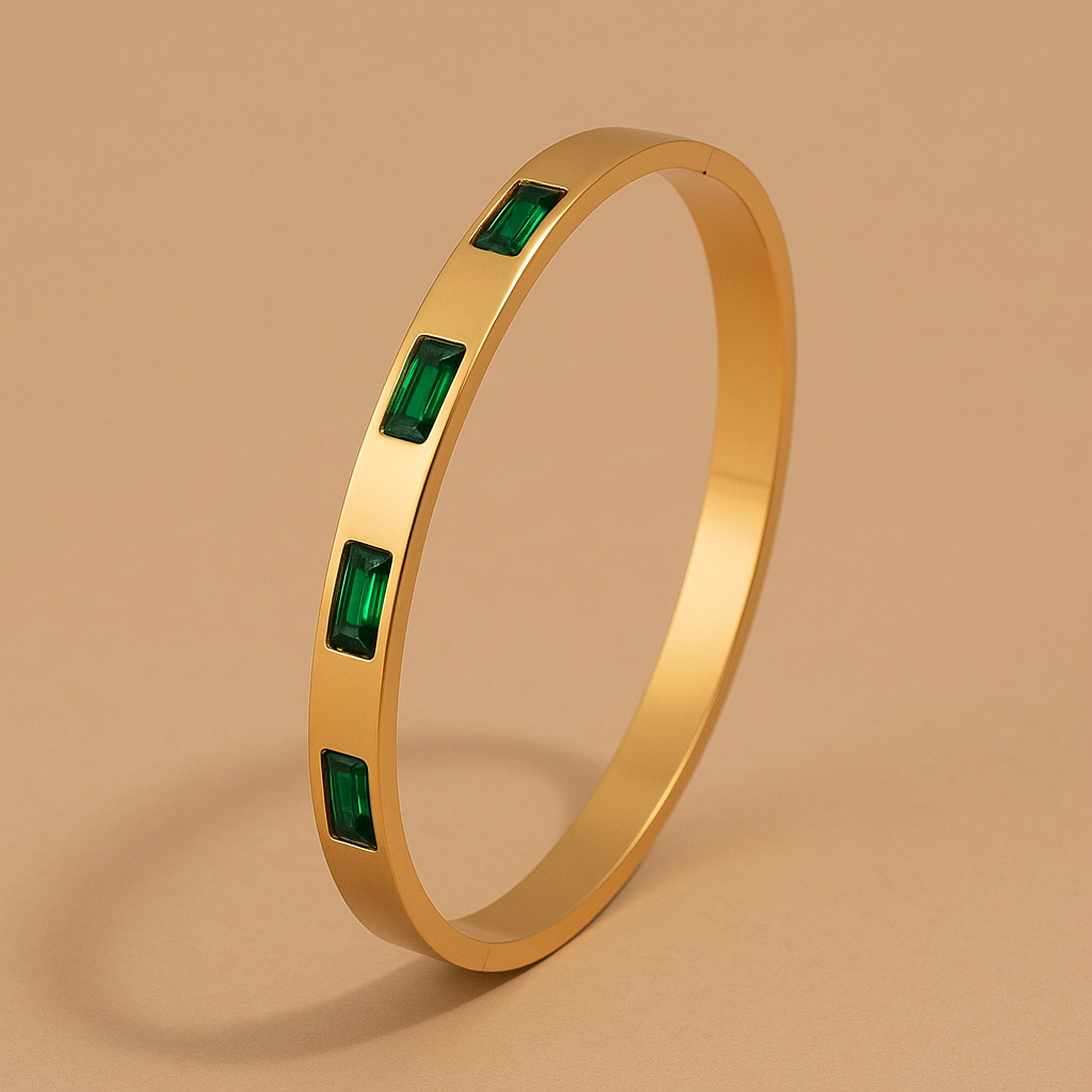 Renata Scarlatti | Pink Gem Bracelet in 16k Gold