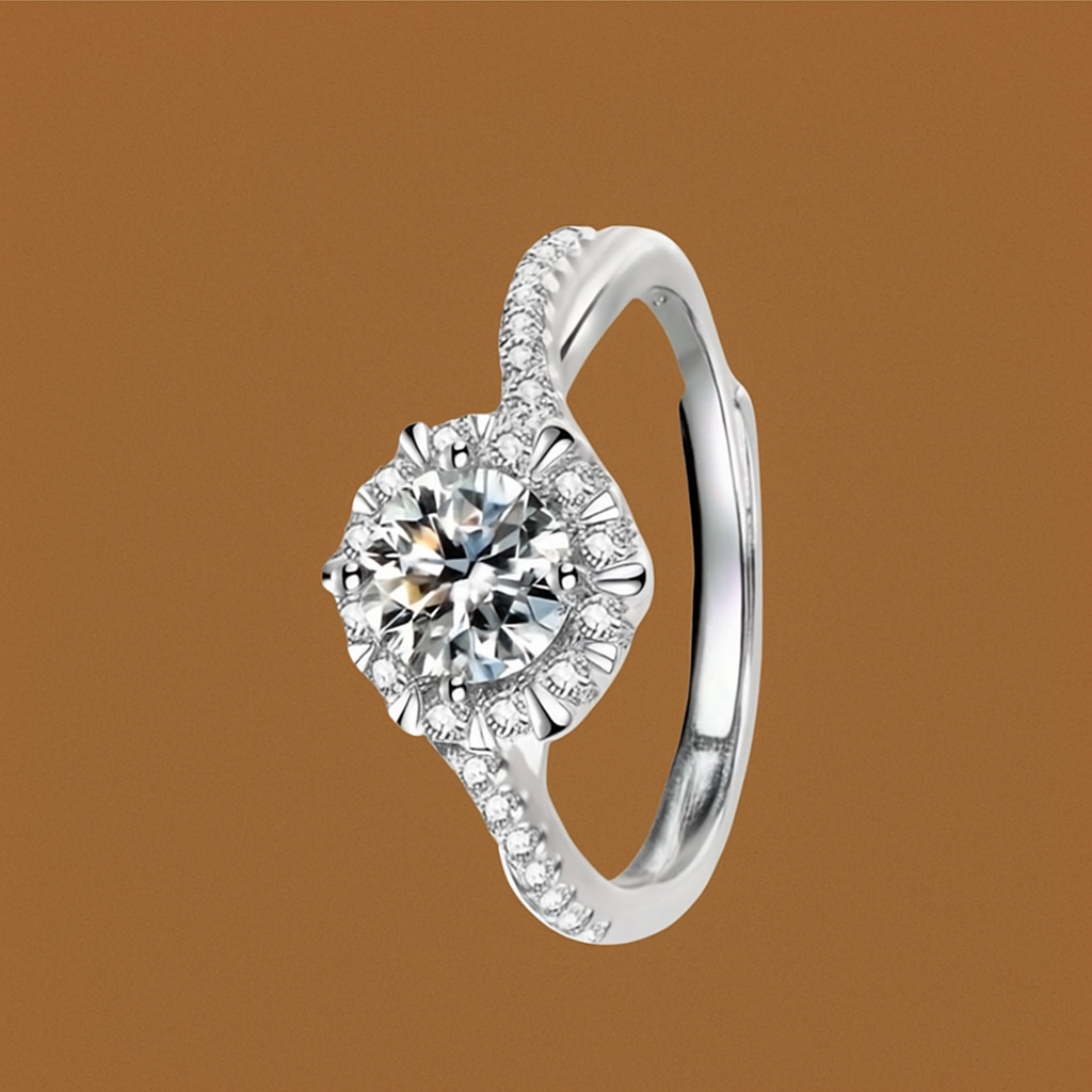 Lara Adjustable heart-shaped gemstone ring