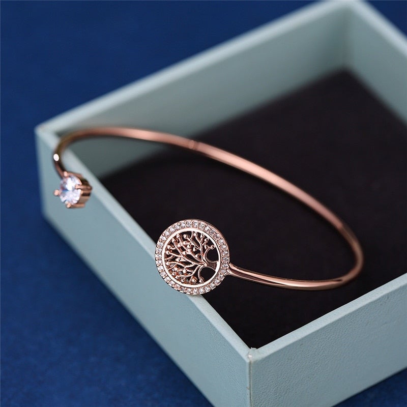 Adjustable Bracelet with Tree of Life