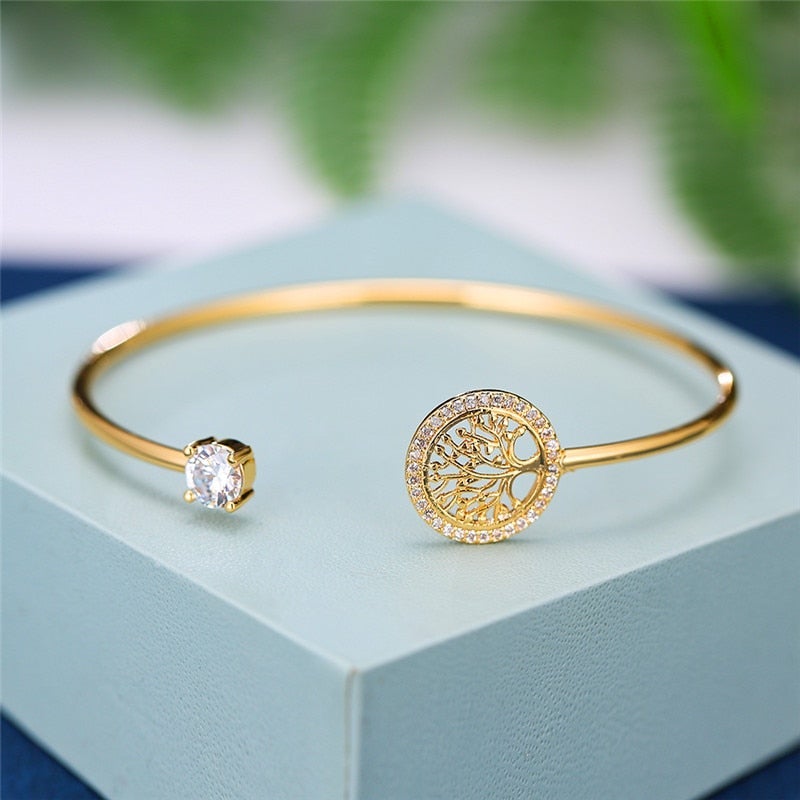 Adjustable Bracelet with Tree of Life