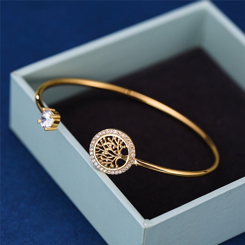 Adjustable Bracelet with Tree of Life