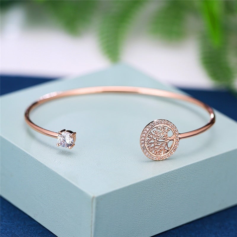 Adjustable Bracelet with Tree of Life