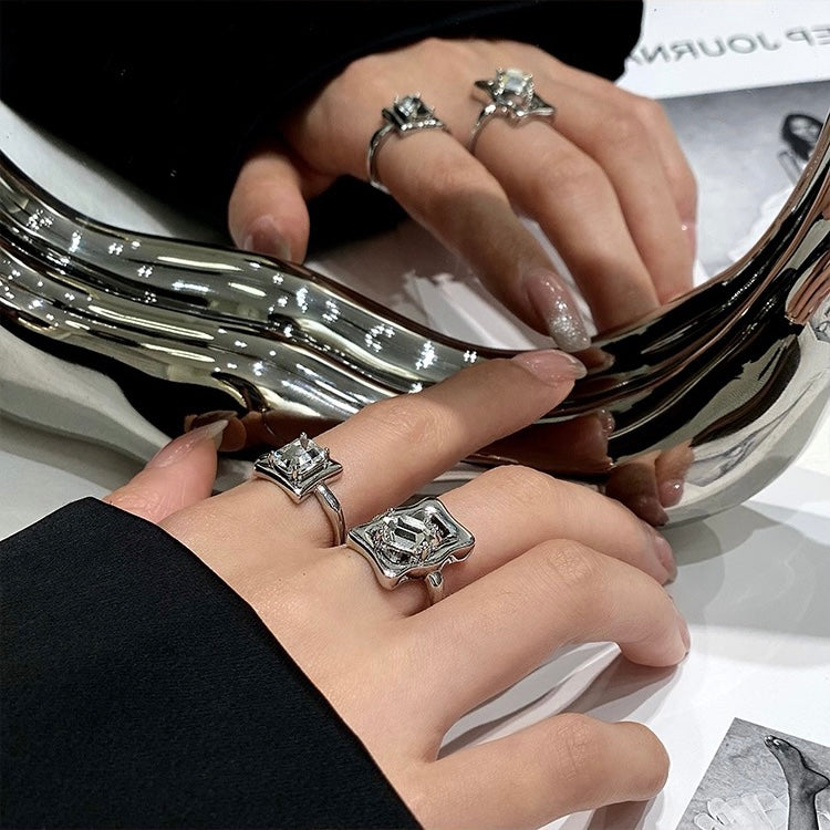 Irregular zirconia ring