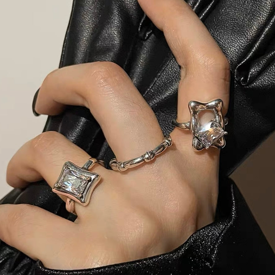 Irregular zirconia ring