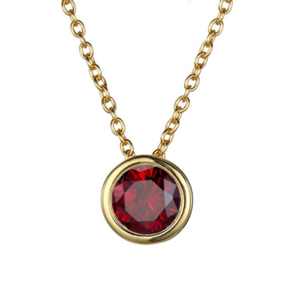 Lyra Spark: Timeless Birthstone Charm