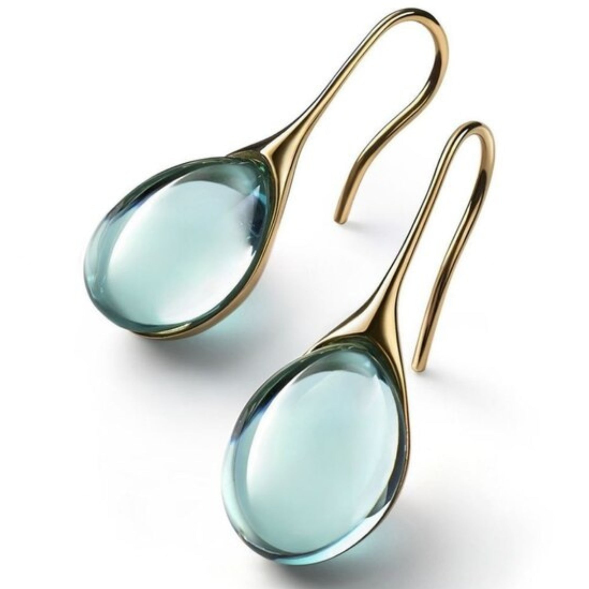 Gold & silver gemstone earrings