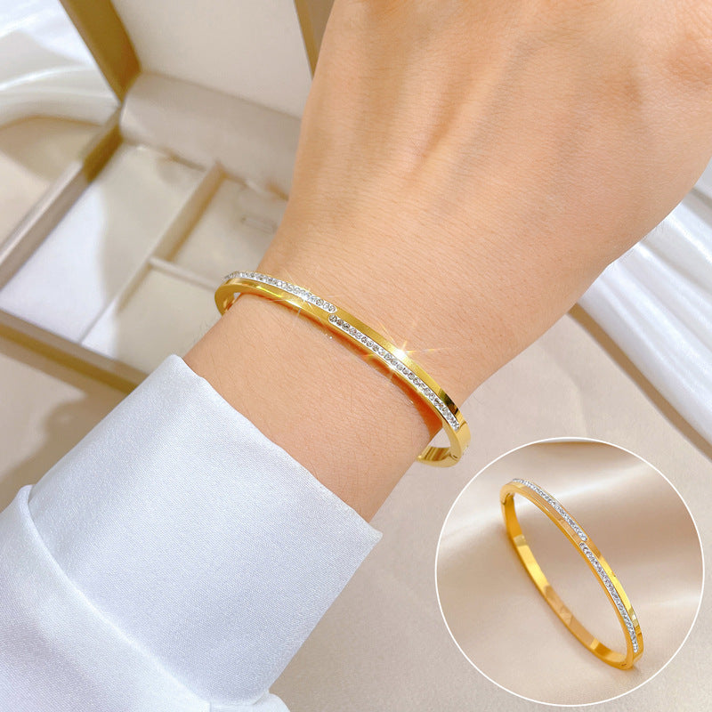 Aera Crystal Gold Bracelet