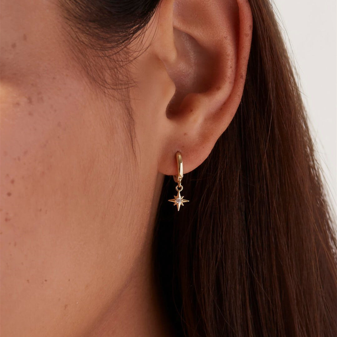 Vudu Gold Hoop Earrings | 18k Radiant Shine