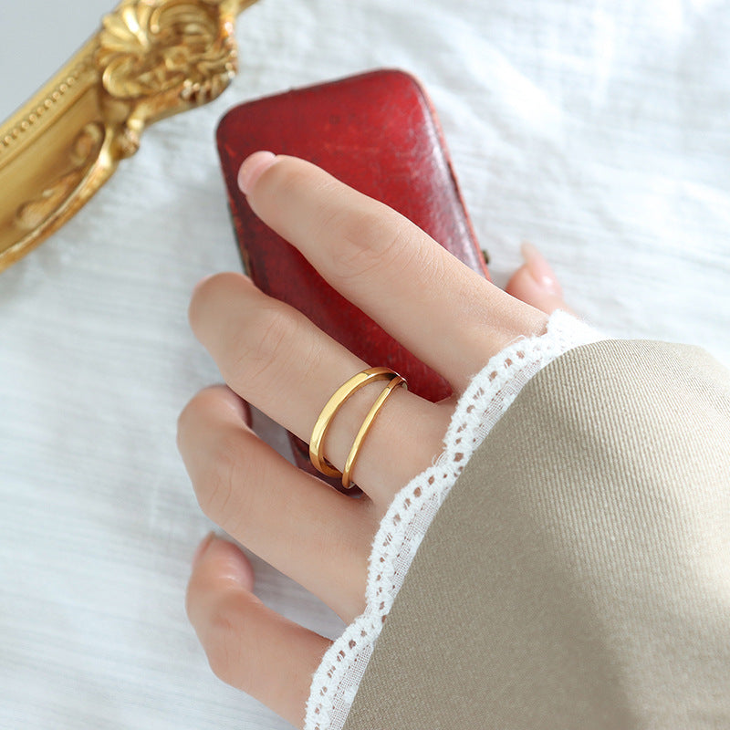 Gold ring with nickel coating