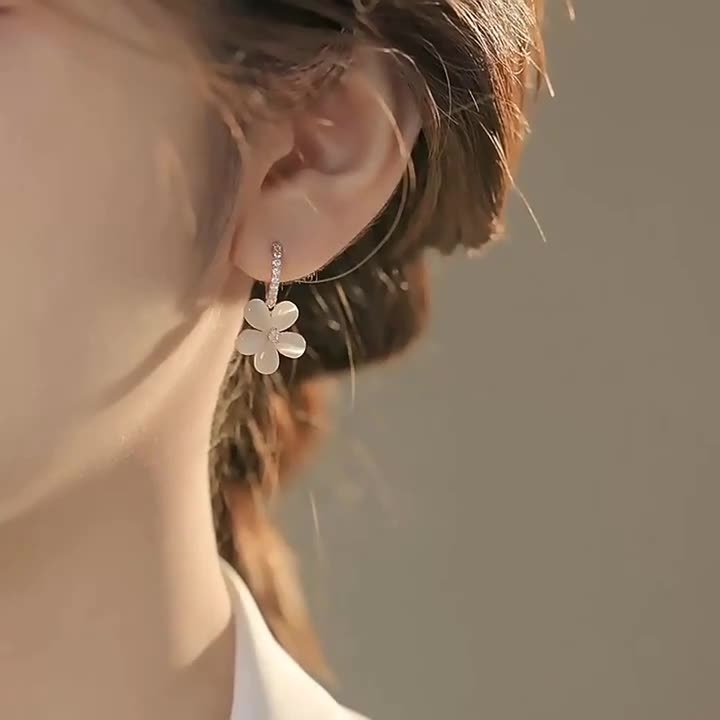 Pristine Petal Opal Earrings
