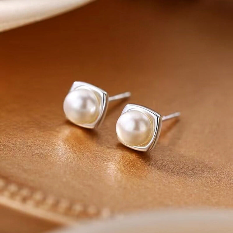Lustrous Touch Freshwater Pearl Accent Earrings