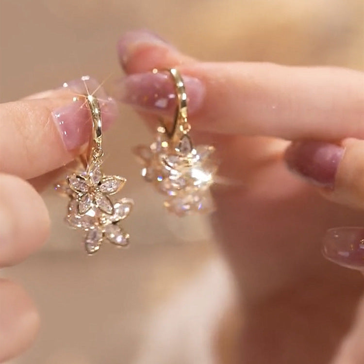 Twilight Spark – Elegant Drop Pendant Earrings