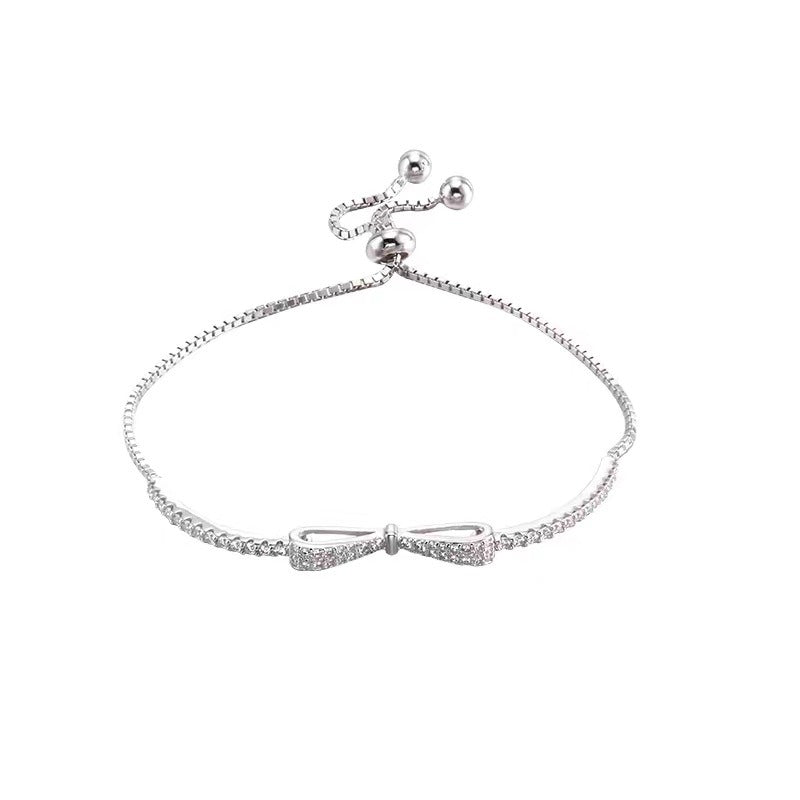 Zoey Grace: Delicate Bow Bracelet