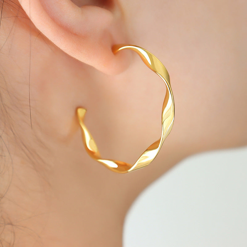 Iris Luxe: Gold-Plated Earrings