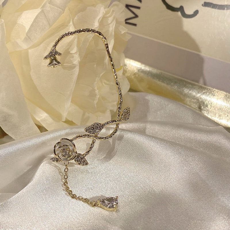 Floral Zirconia Earrings