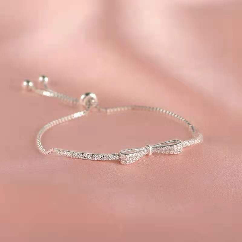 Zoey Grace: Delicate Bow Bracelet
