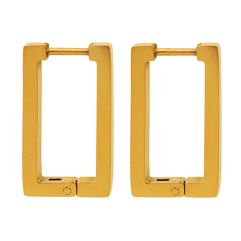 Terra Geometric Earrings Gold