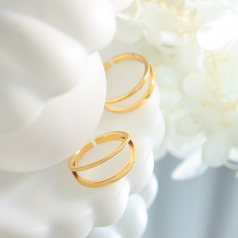 Gold ring with nickel coating