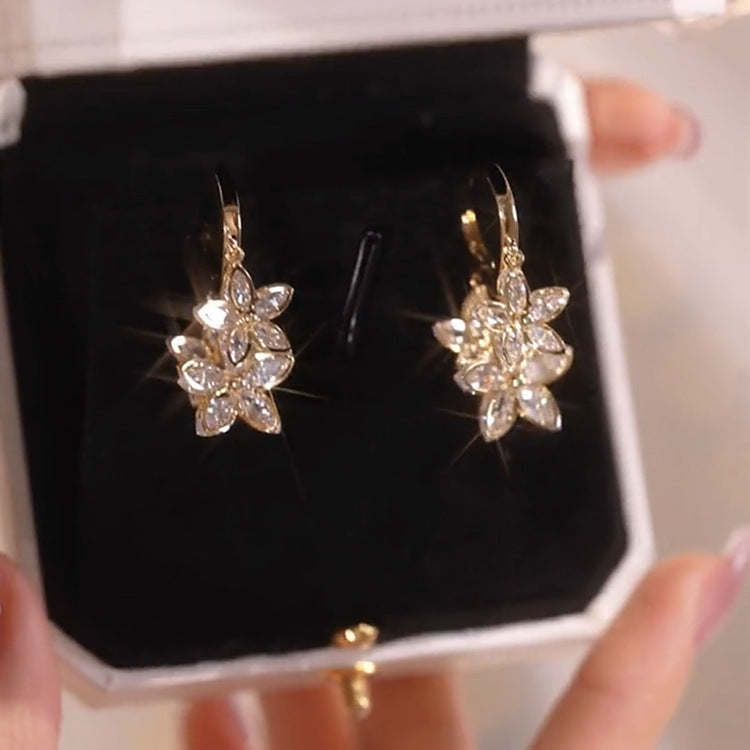 Twilight Spark – Elegant Drop Pendant Earrings