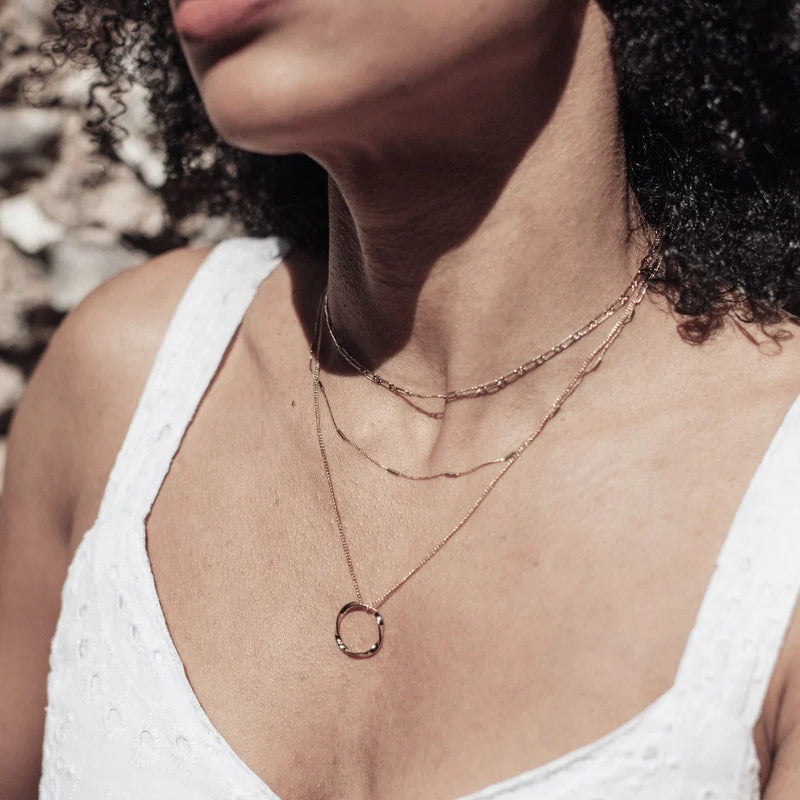 The Triple Row Circle – Modern Harmony in 18k Gold