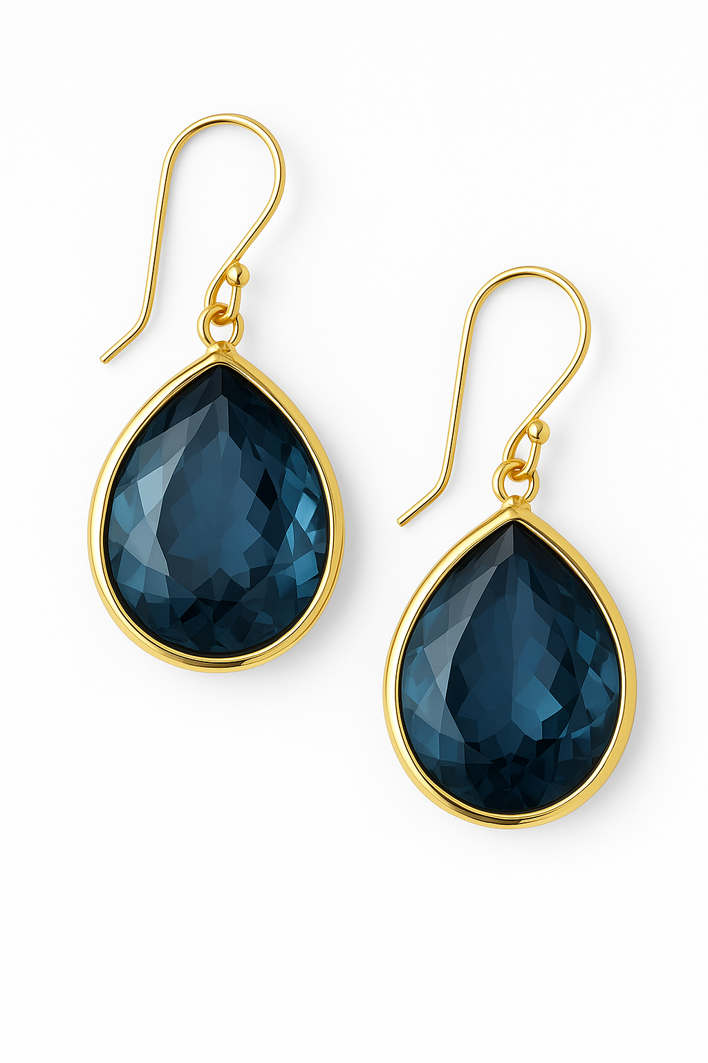 Retro Blue Crystal Drops