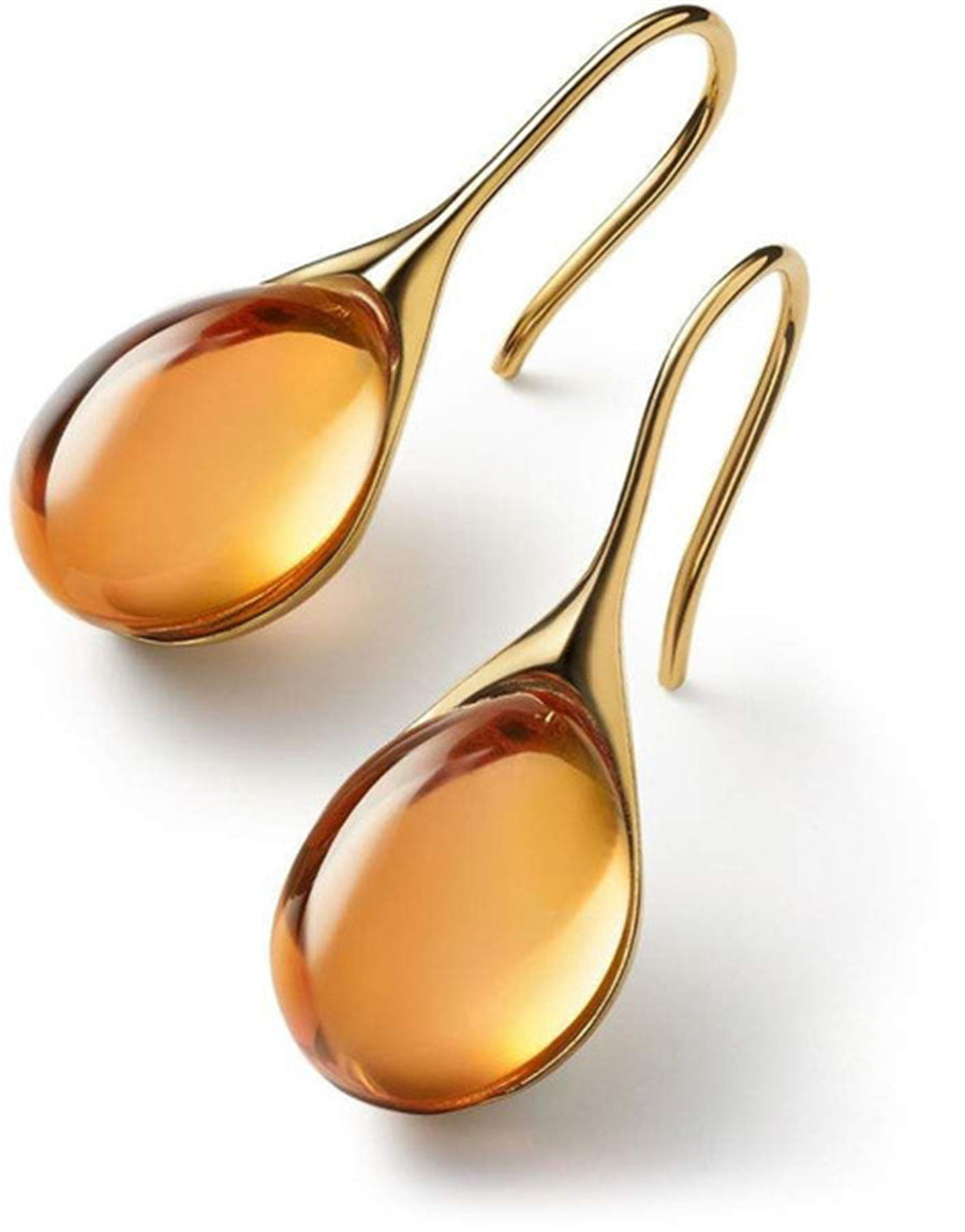 Gold & silver gemstone earrings