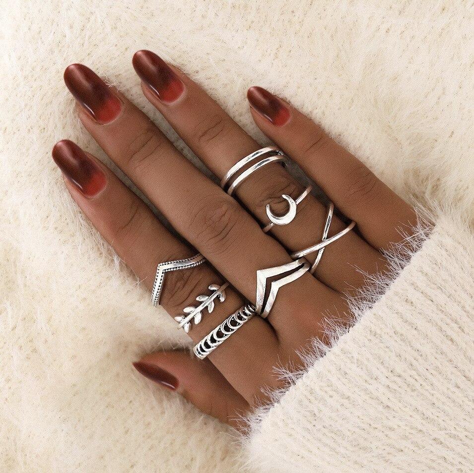 8 to 12-Piece Handmade Silver Ring Pack for Personalized Styling