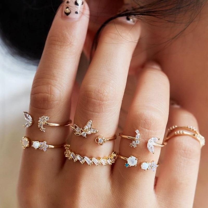 8 to 12-Piece Handmade Silver Ring Pack for Personalized Styling