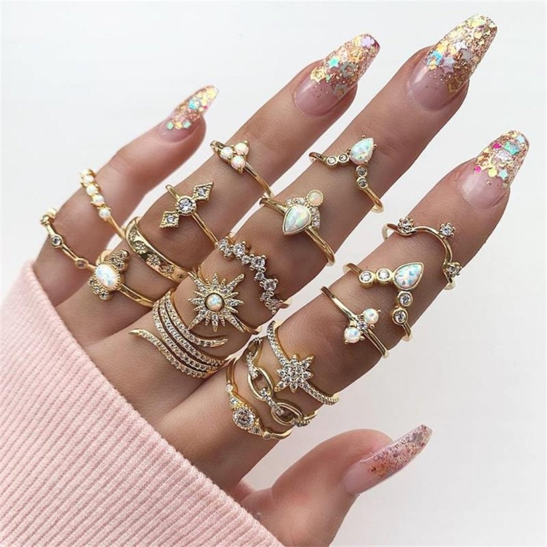8 to 12-Piece Handmade Silver Ring Pack for Personalized Styling