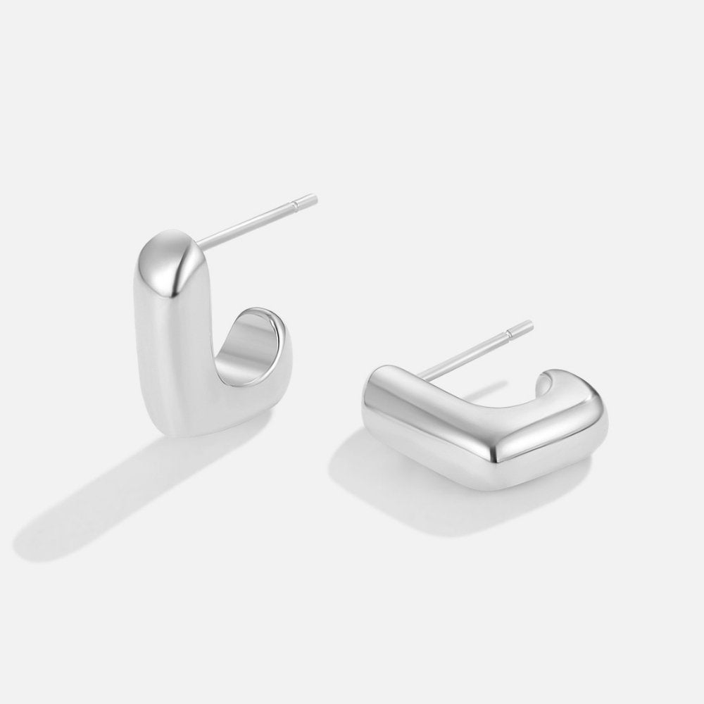 Alice - Square Gold Hoop Earrings