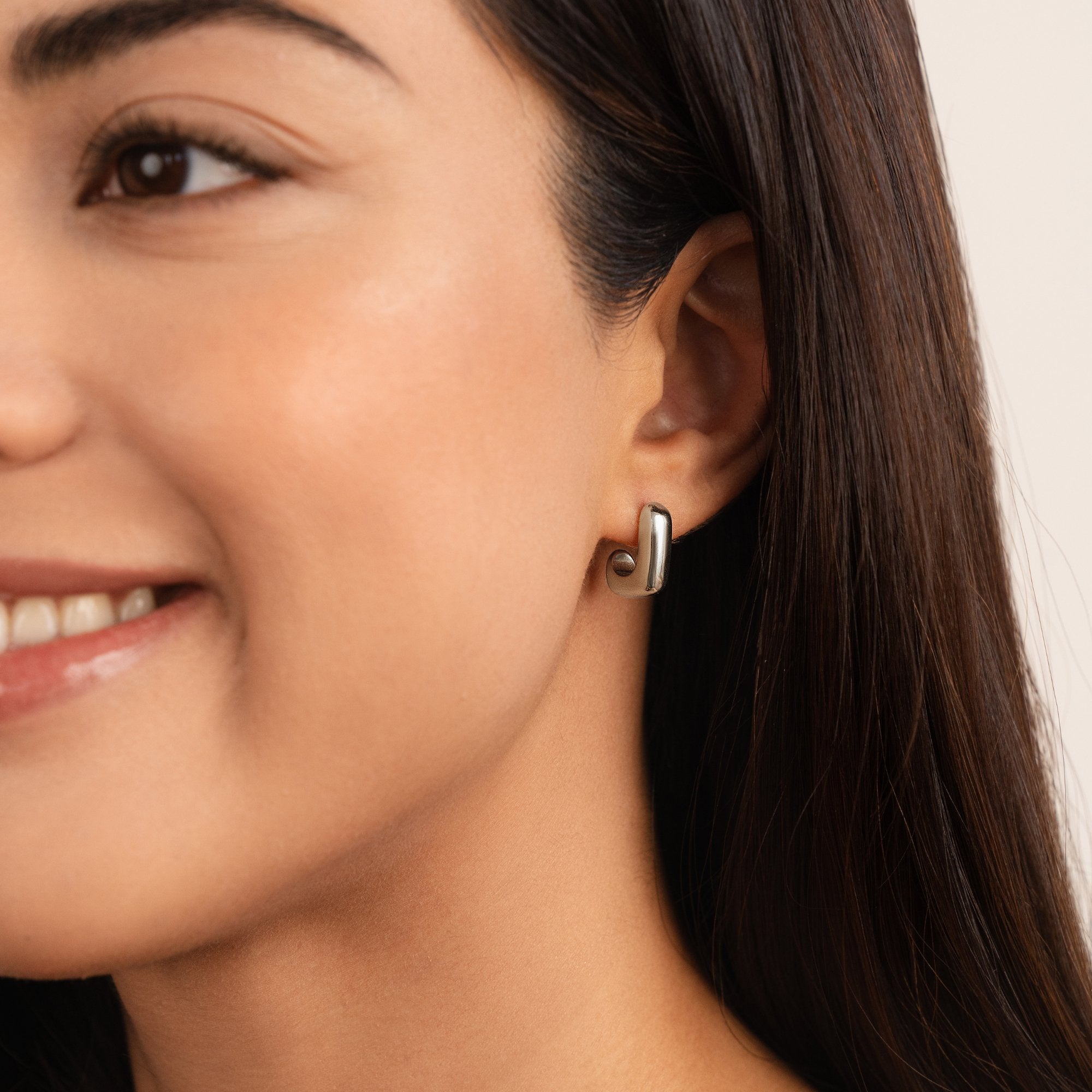Alice - Square Gold Hoop Earrings