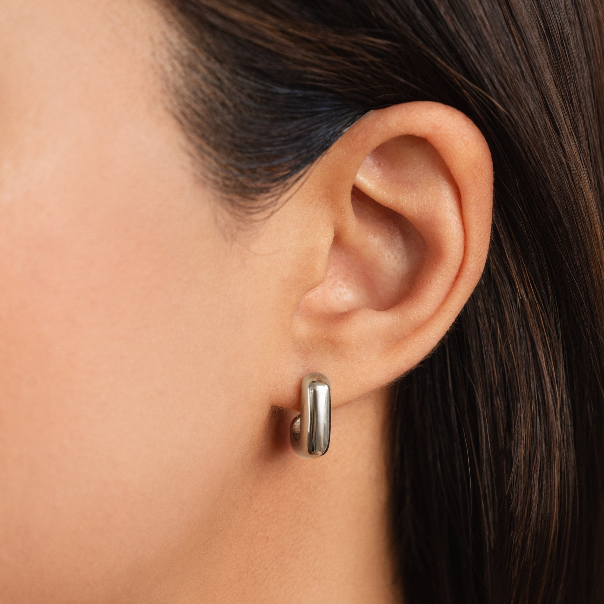 Alice - Square Gold Hoop Earrings