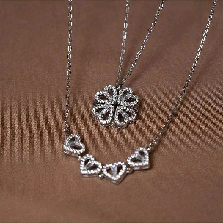 Lovestruck Clover: Delicate Four-Leaf Necklace