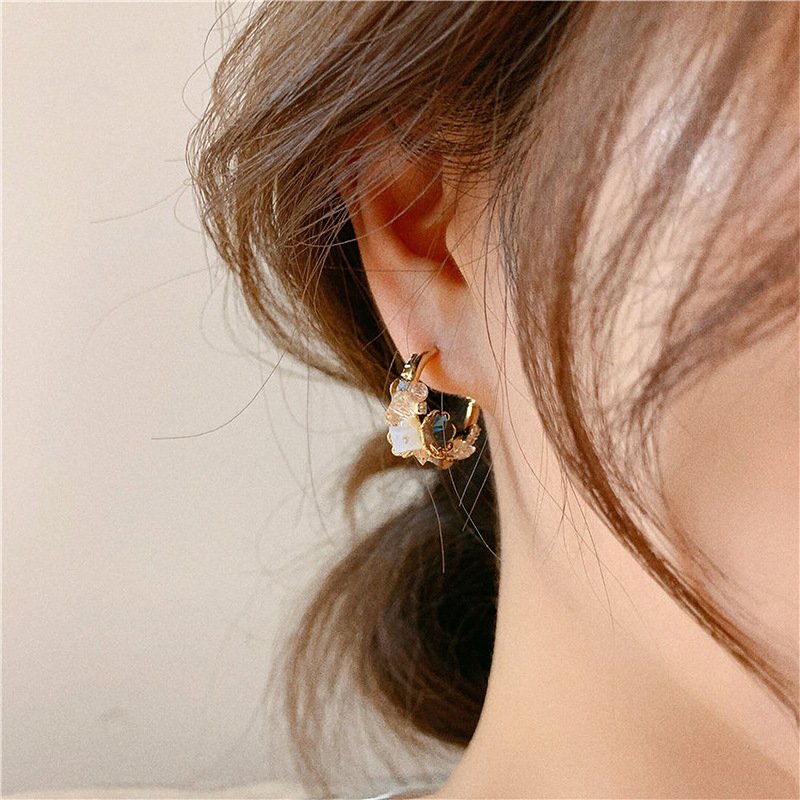 Gold-plated Vintage Bloom Earrings