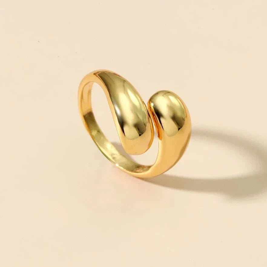 Gold cuff ring