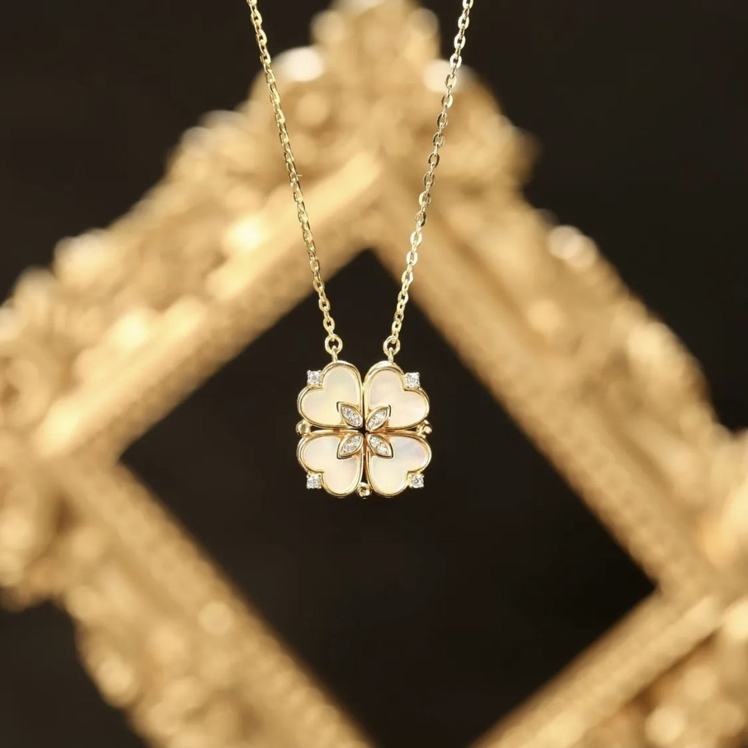Euphony Clover: Elegant Pendant Necklace