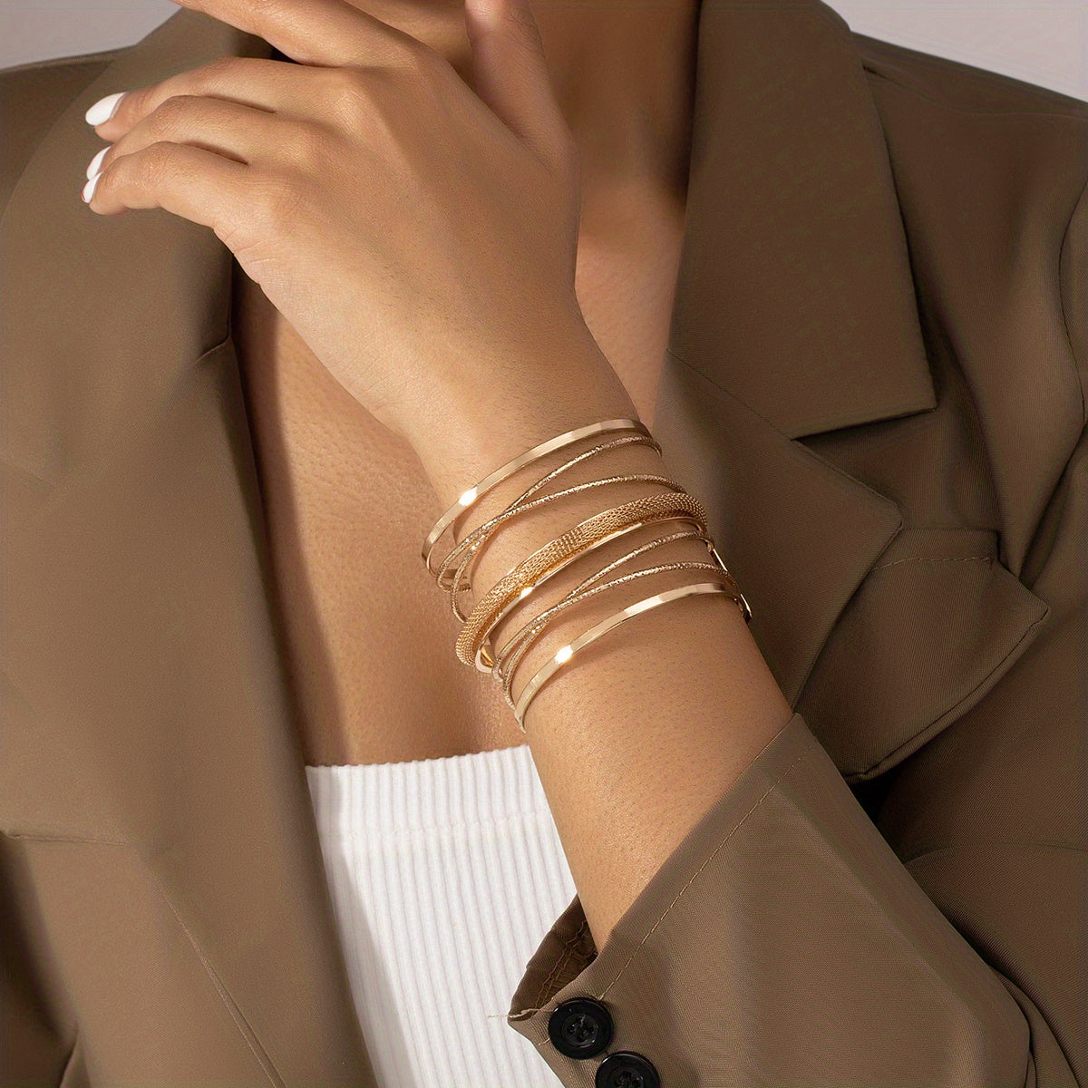 Chic & Stylish Geometric Open Cuff Bracelet