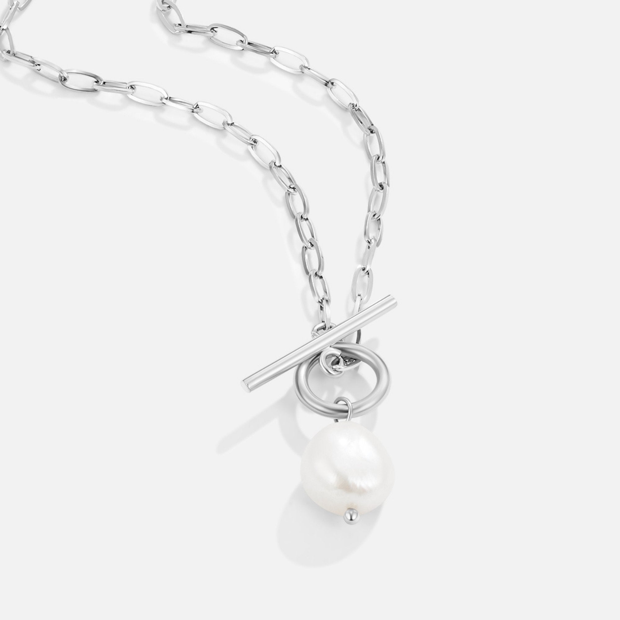 Eva - Freshwater Pearl Silver Necklace