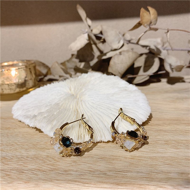 Gold-plated Vintage Bloom Earrings