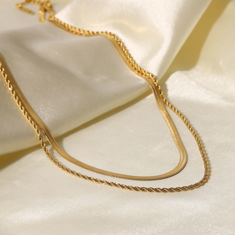 Hailey layered necklace