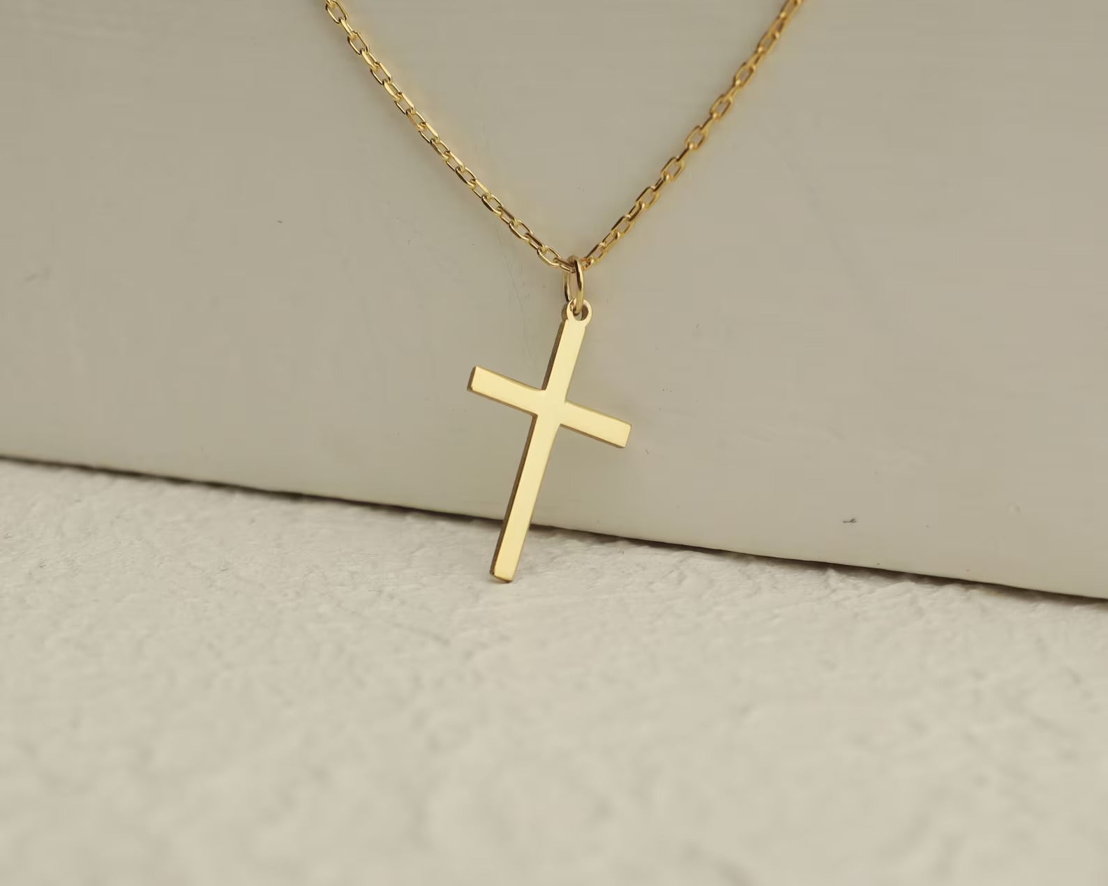 Slat Cross Necklace