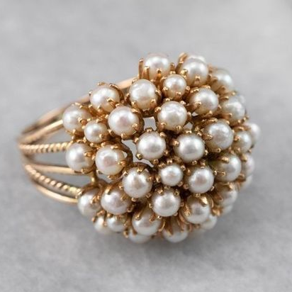 Classic Pearl Inlay Ring