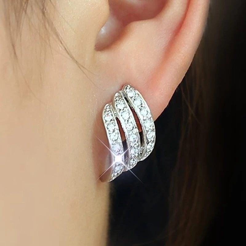 Sleek & Shining Silver Earrings