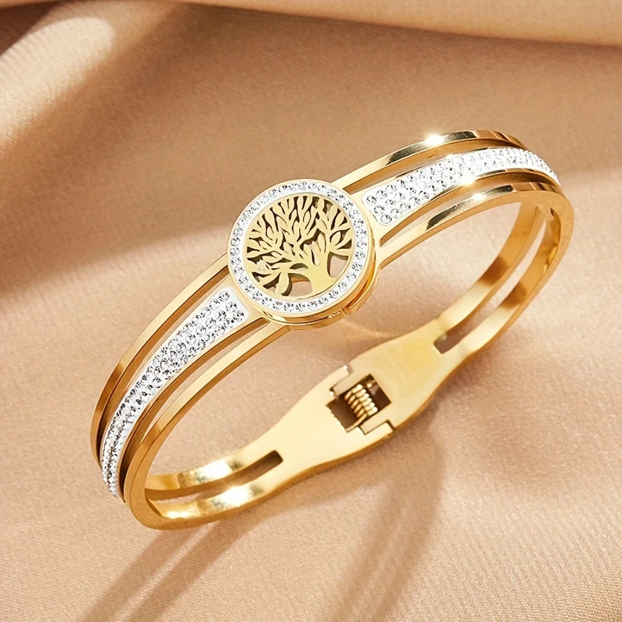 Tree of Life Bracelet in Radiant Gold