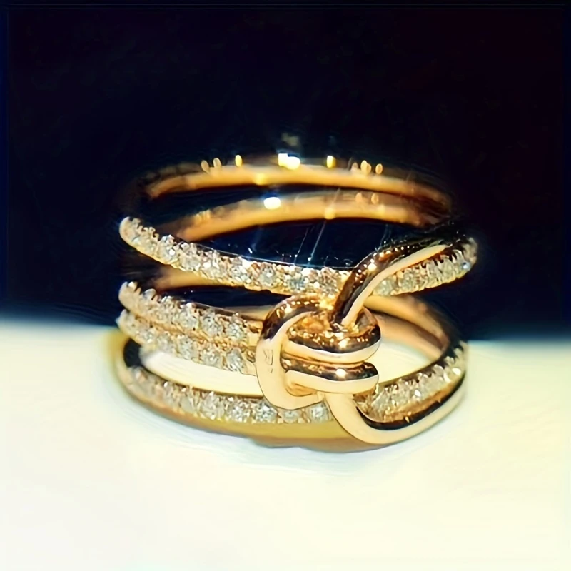 Shiny Gold Knot Ring
