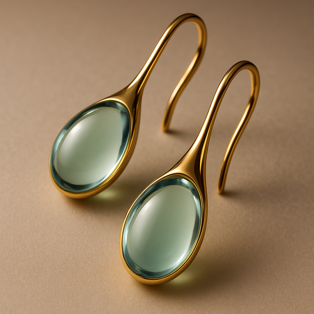 Crystal Drop Earrings – Shimmering Elegance in Gold & Silver