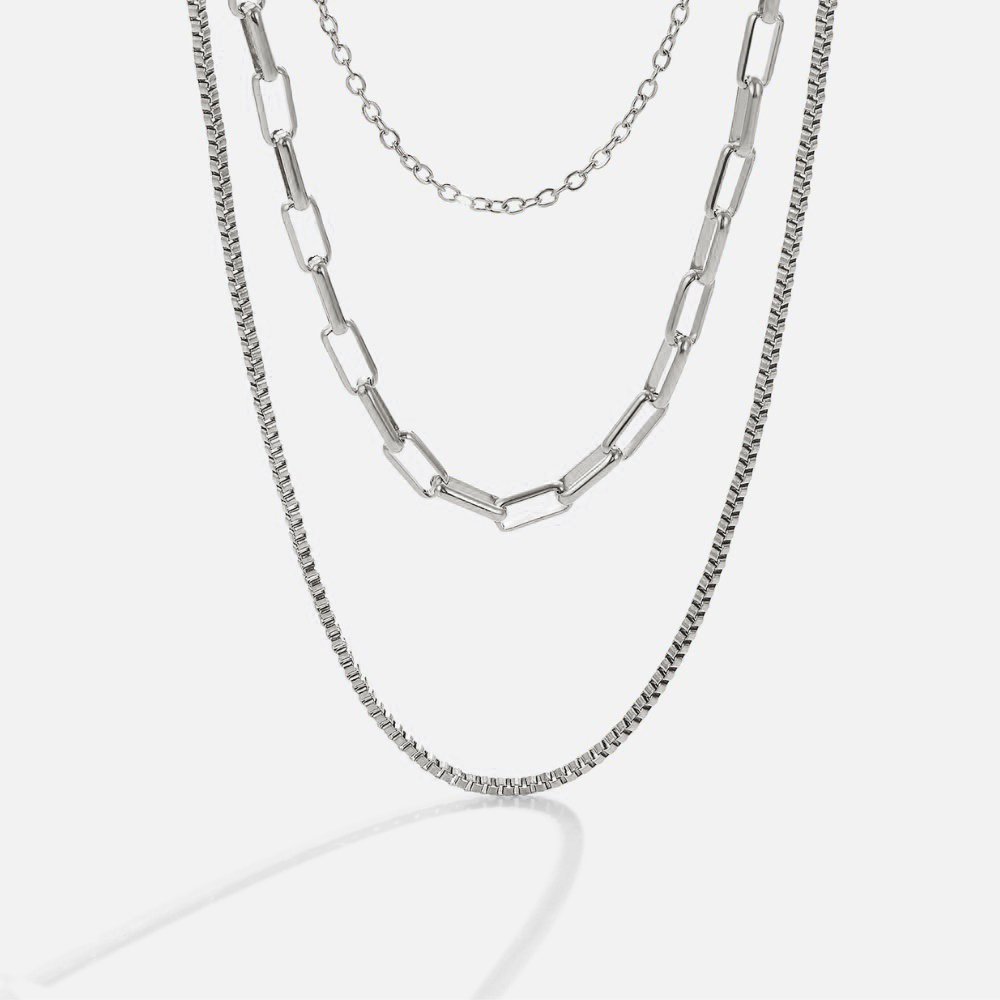 Miela - Necklace with Layered Chains