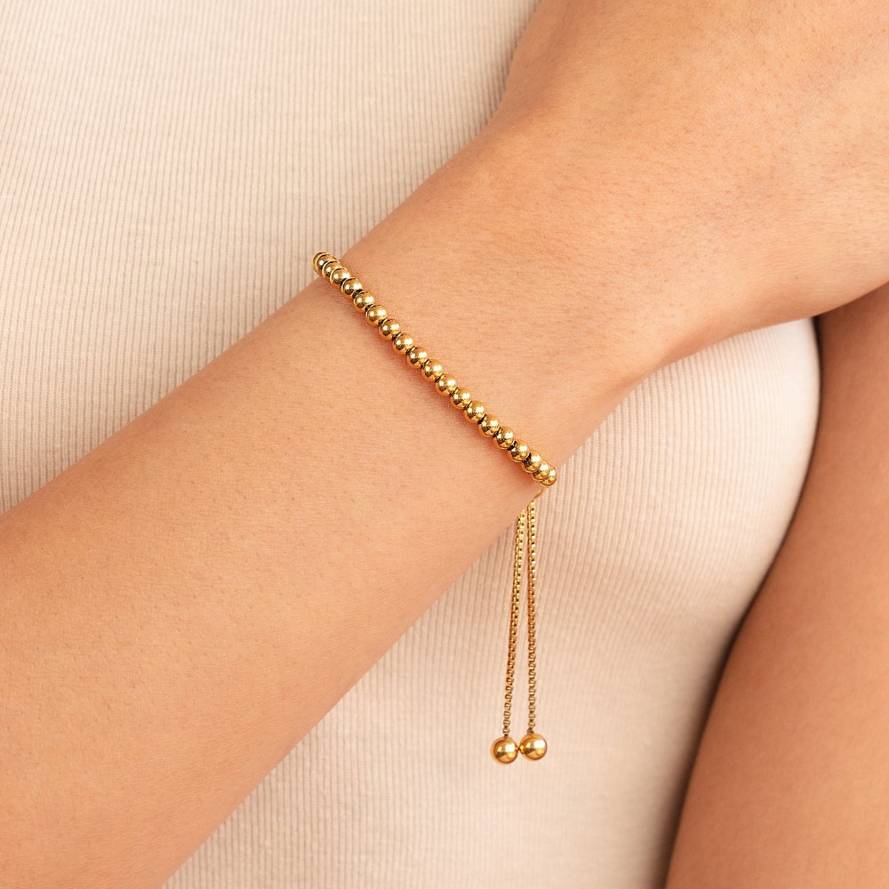 Nila - Gold Bracelet with Pearls