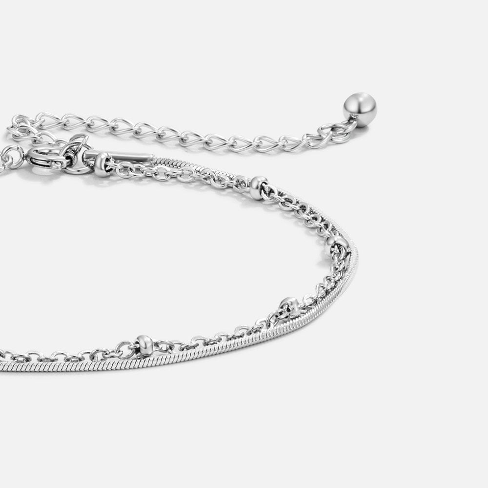 Pia - Silver Multilayer Bracelet